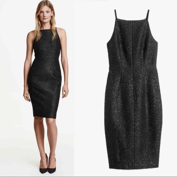 H&M Dresses & Skirts - H&M black sparkle tinsel cocktail dress.